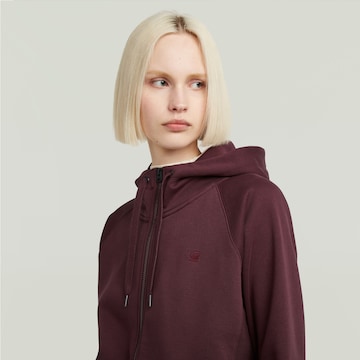 G-STAR - Sudadera con cremallera 'Premium Core 2.1' en marrón