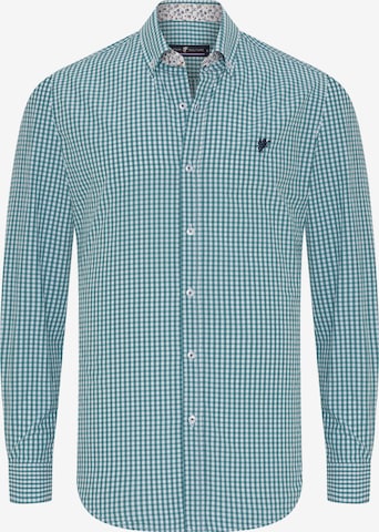 DENIM CULTURE Button Up Shirt 'Harvey' in Green: front
