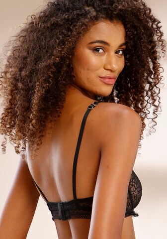 LASCANA Balconette Bra in Black