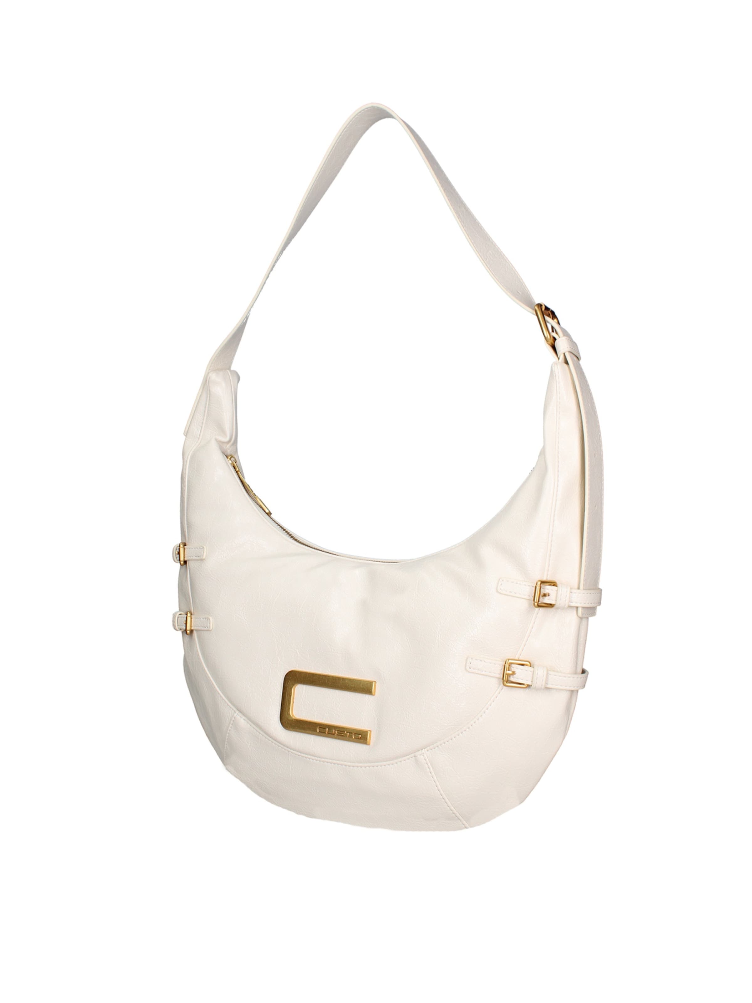 Borsa a spalla di Custo Barcelona in bianco: frontale