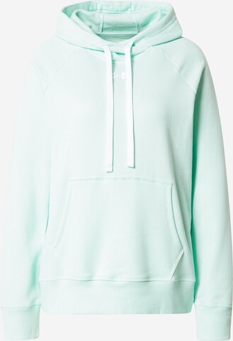 UNDER ARMOUR - Sweatshirt de desporto 'Rival' em verde: frente