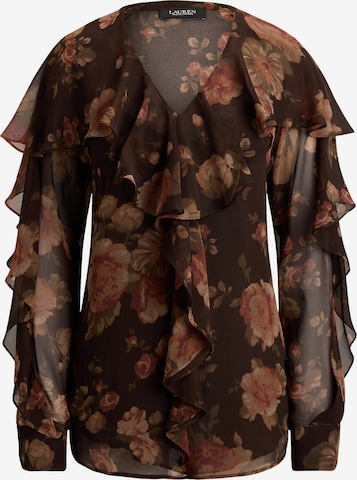 Lauren Ralph Lauren Blouse 'GRACEFUL' in Brown: front