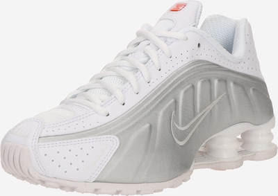 Nike Sportswear Matalavartiset tennarit 'Shox R4' värissä hopeanharmaa / punainen / valkoinen, Tuotenäkymä