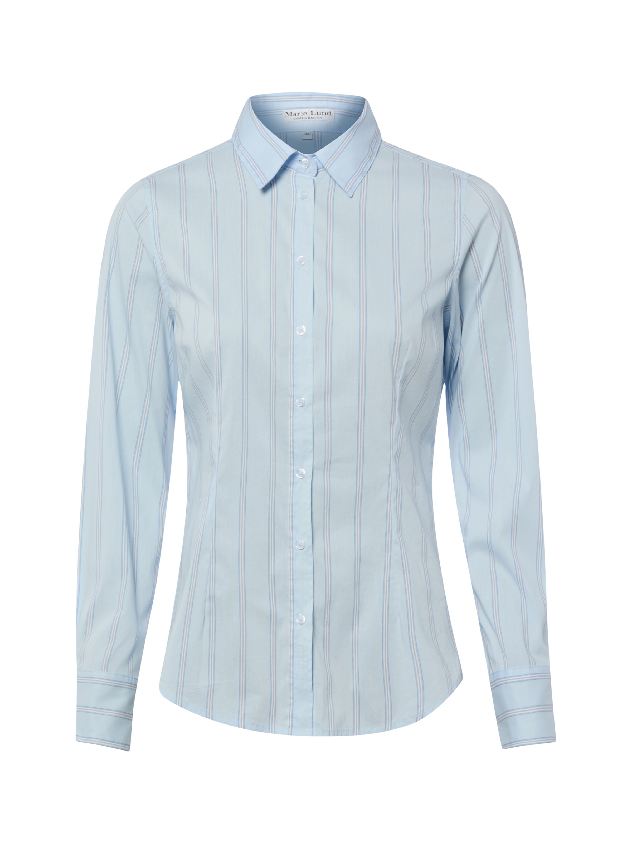 Marie Lund Bluse in Blau: Vorderseite
