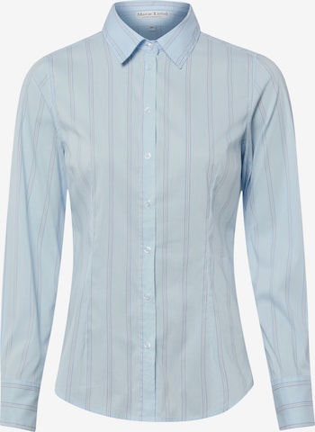 Marie Lund Bluse in Blau: Vorderseite