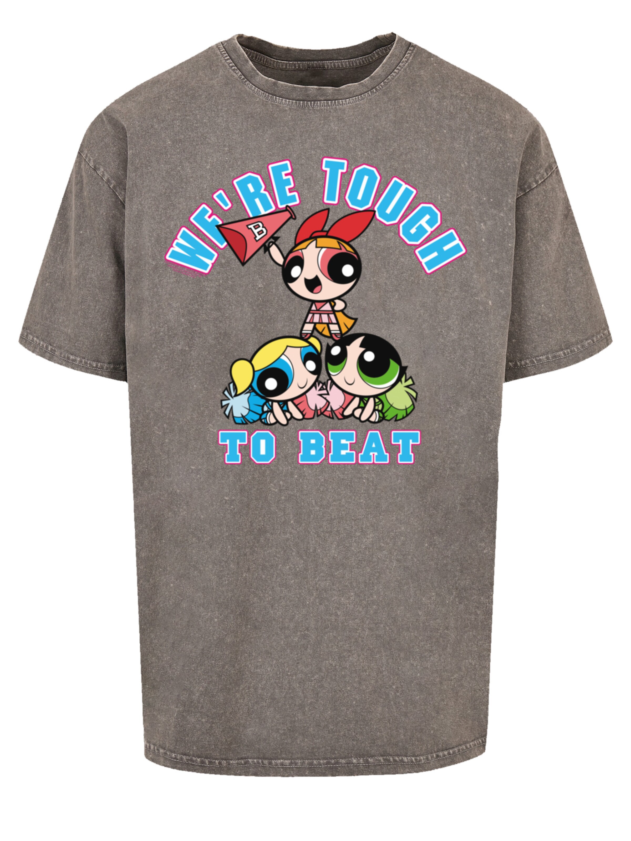 F4NT4STIC Shirt 'Powerpuff Girls Tough To Beat' in Grey: front