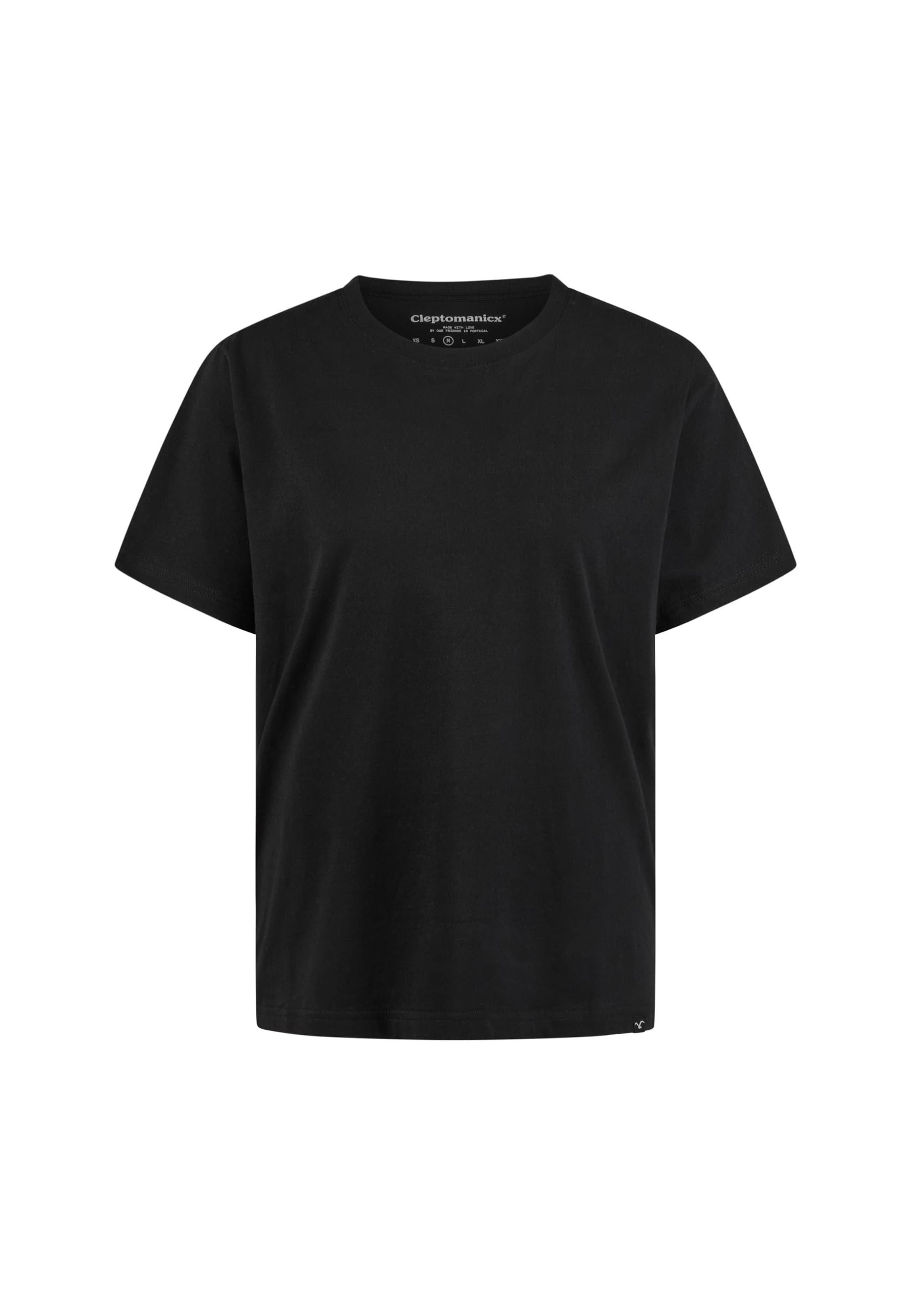 Cleptomanicx Shirt 'Basic Tee Ligull' in Black: front