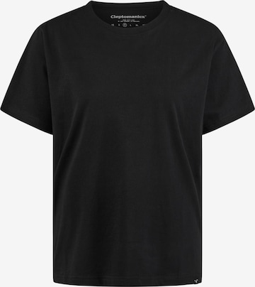 Cleptomanicx T-Shirt 'Basic Tee Ligull' in Schwarz: Vorderseite