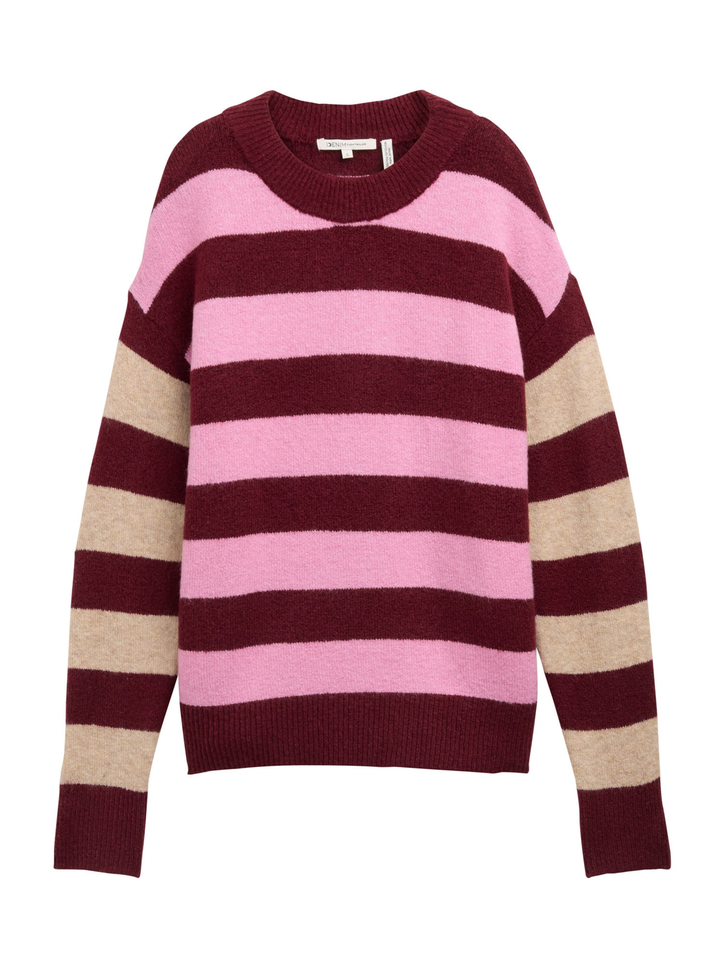 TOM TAILOR DENIM Trui in Rood: voorkant