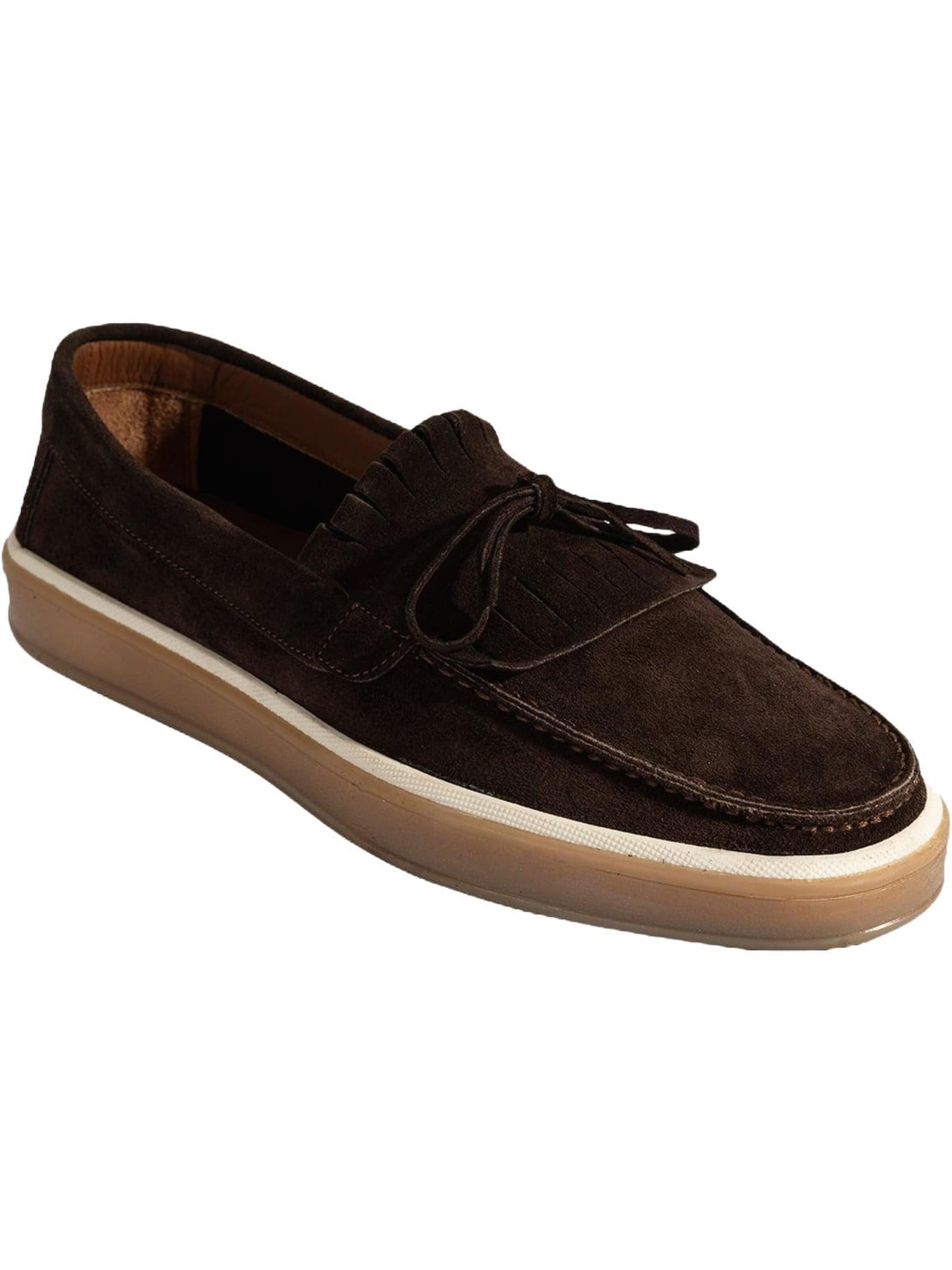 Desa Moccasins 'Slip-Ons' in Brown: front