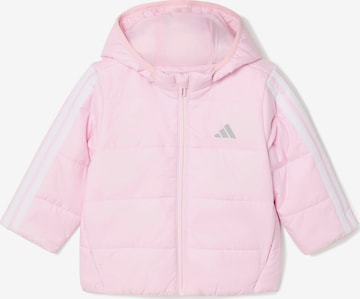 rožinė ADIDAS SPORTSWEAR Sportinė striukė 'ESS': priekis