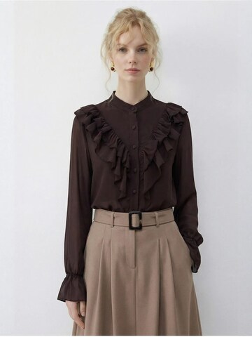 Bianco Lucci Shirt in Bruin: voorkant