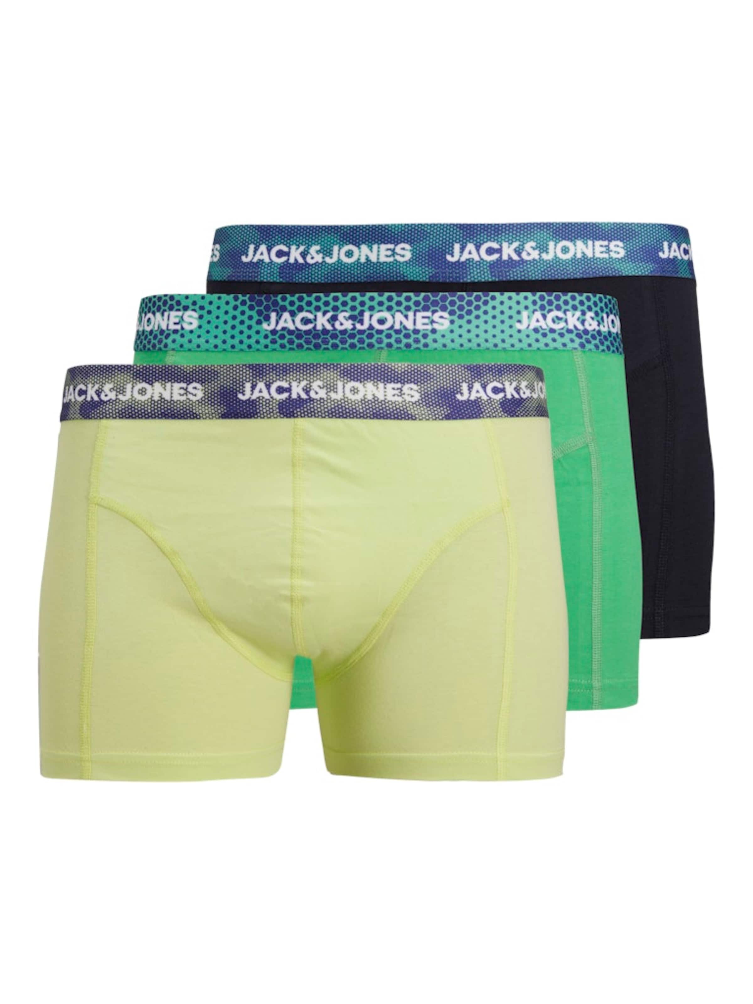 JACK & JONES Boxer shorts 'JACSICILY' in Gentian / Light yellow / Lime / Black, Item view