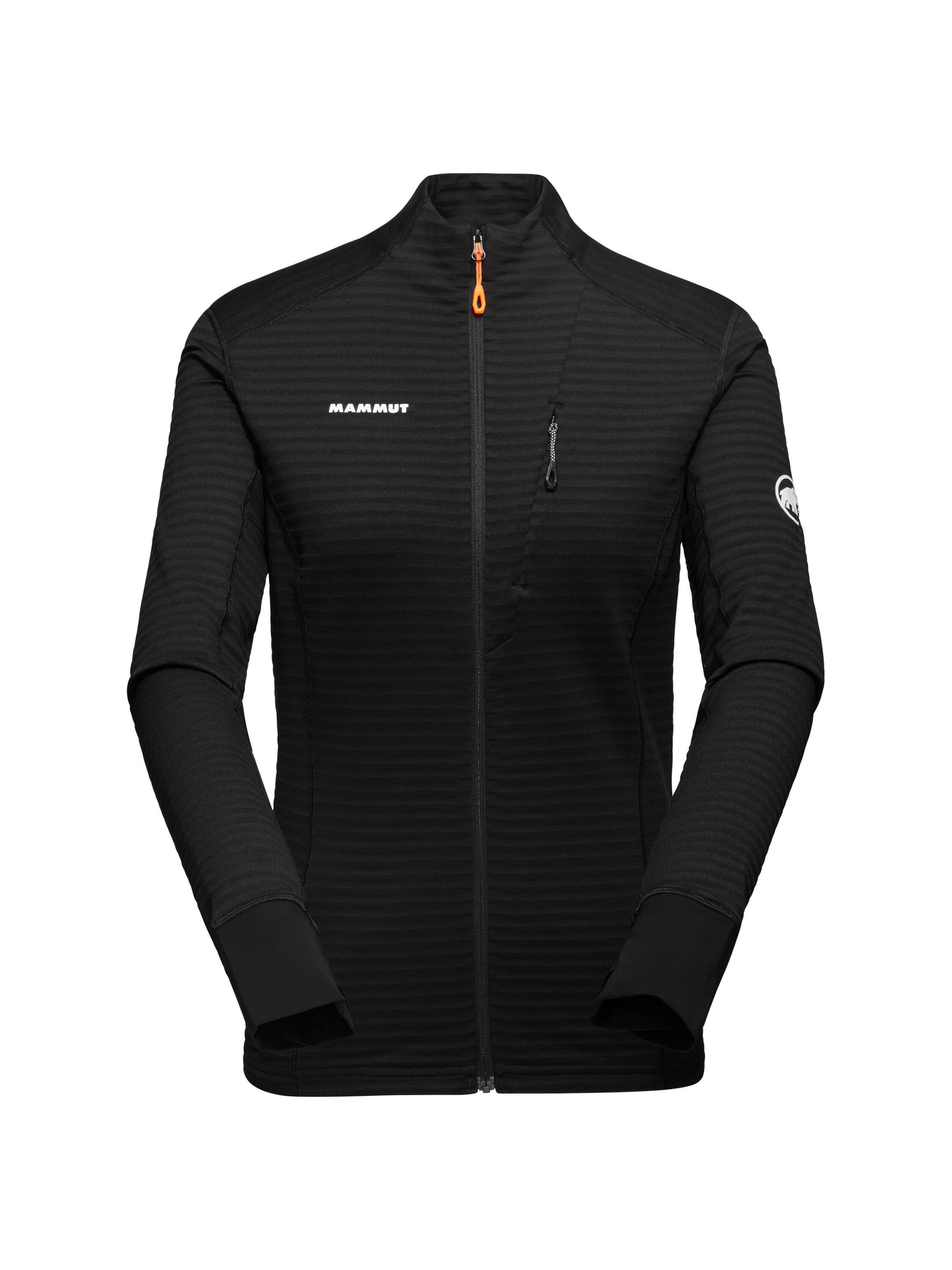 MAMMUT Funktionsfleecejacke ‘Taiss Light’ in Schwarz: Vorderseite