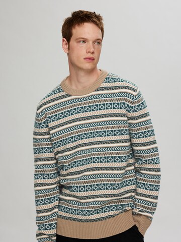 SELECTED HOMME Sweater 'FADE' in Brown