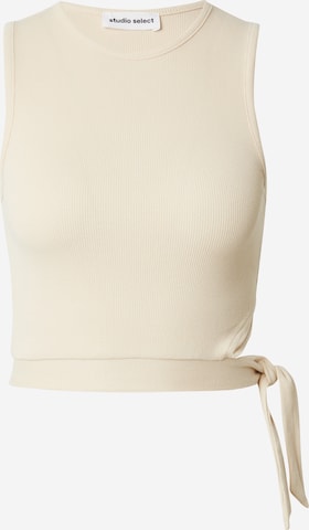 STUDIO SELECT Top 'Clara' in Beige: voorkant