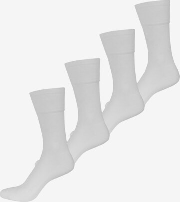 Chaussettes Nur Der en blanc : devant