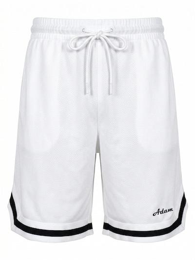 Adam Workout Pants 'Sweatshorts Basketball Shorts' in White, Item view