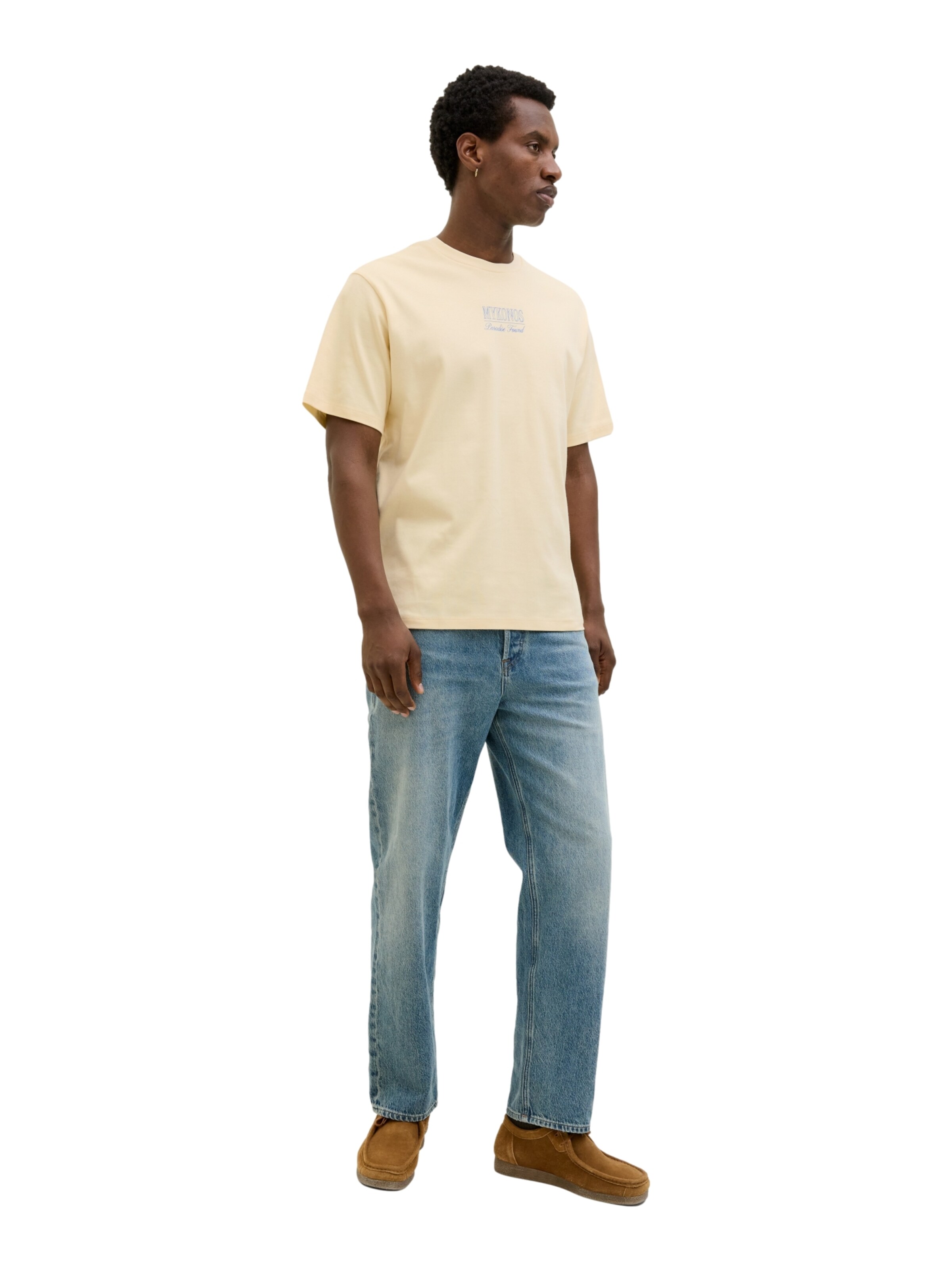 Maglietta 'Destination' di JACK & JONES in beige: frontale