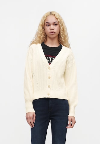 GUESS Strickjacke 'FAITH' in Weiß: Vorderseite