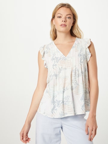 s.Oliver Blouse 'Dobby' in White: front