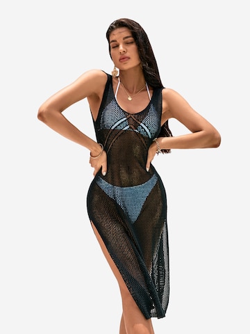 Cupshe Beach Dress in Black