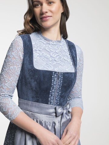 SPIETH & WENSKY Dirndl 'Demo' in Blauw