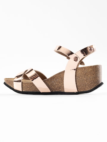 Bayton Sandalen met riem 'Venus' in Goud