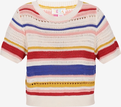 Pulover 'Boho' IZIA pe albastru / galben / roșu / alb, Vizualizare produs