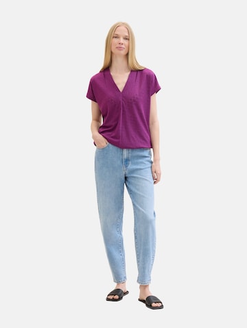 TOM TAILOR Blouse in Purple