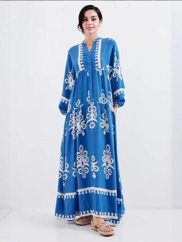 Bigdart - Vestido em azul: frente