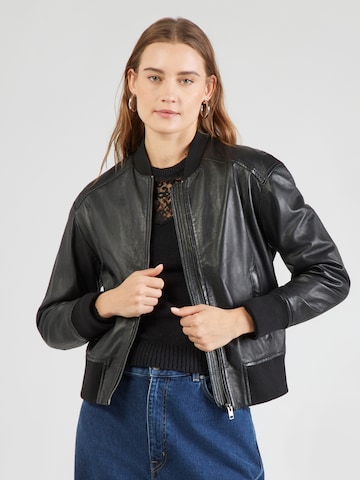 OAKWOOD Prehodna jakna 'Paige' | črna barva: sprednja stran