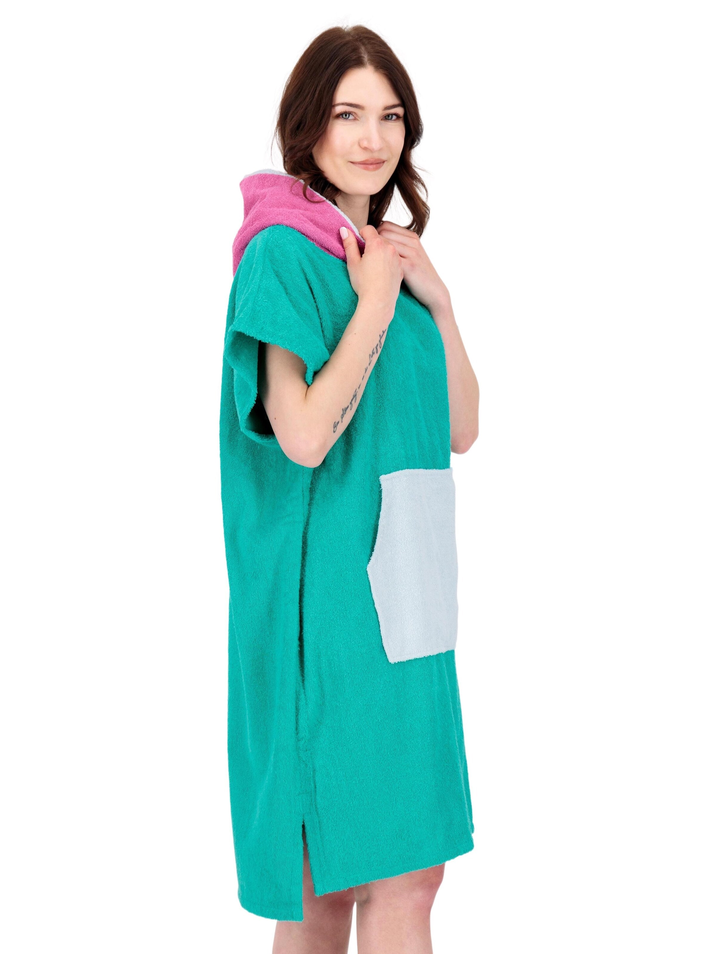 deproc Bathrobe long 'PARLEE BEACH' in Blue