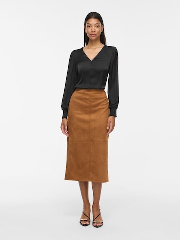 VILA Skirt in Brown
