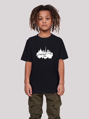 T-Shirt 'Cities Collection - Paris skyline' F4NT4STIC en noir : devant