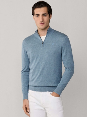 Hackett London Trui in Blauw: voorkant