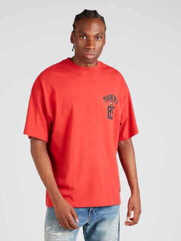 Tommy Jeans Tričko – červená: přední strana