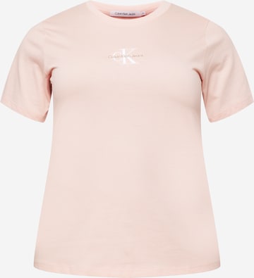 Calvin Klein Jeans Curve Shirt in Roze: voorkant