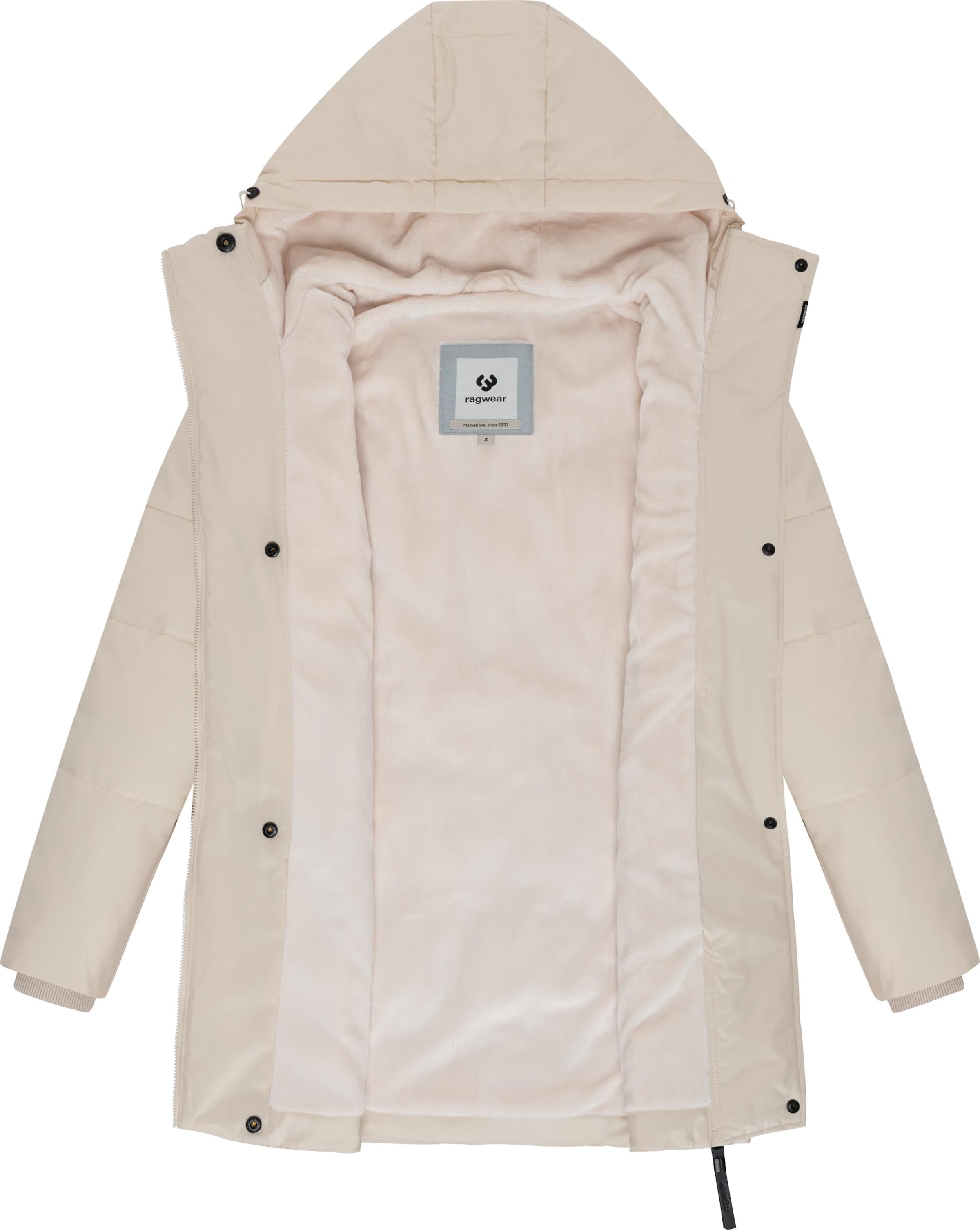 Palton de iarnă 'Pevilla' de la Ragwear pe alb