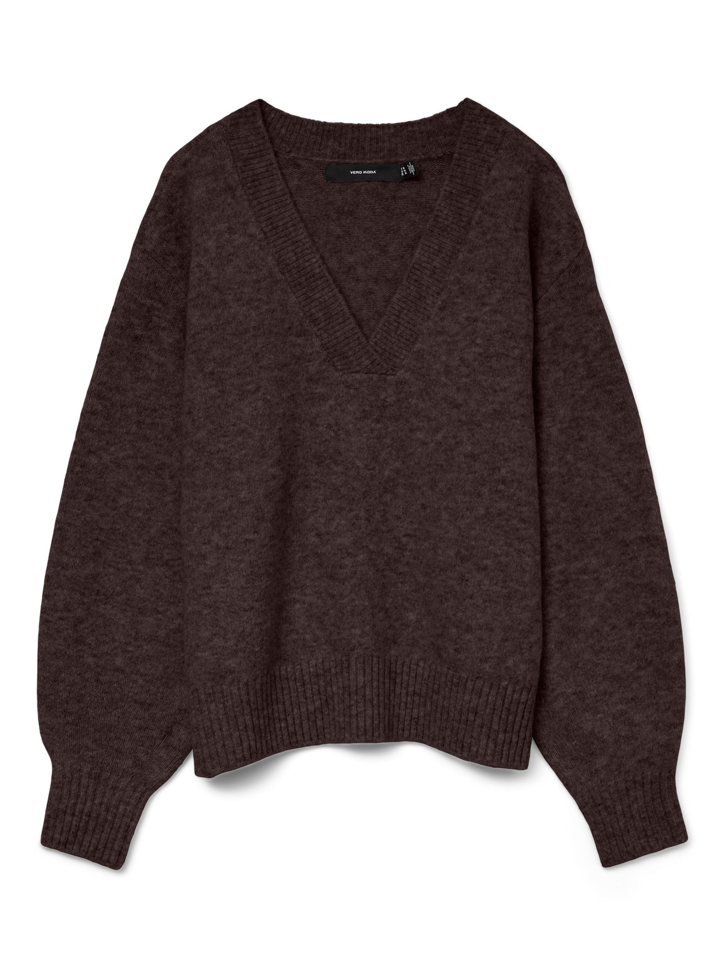 Pull-over 'VMBoom' VERO MODA en marron : devant