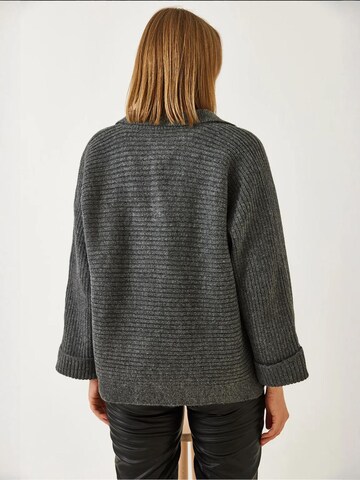 Bianco Lucci Pullover in Grau