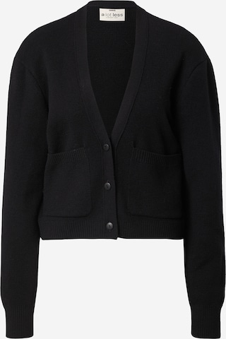 A LOT LESS Knit Cardigan 'Luzy' in Black: front