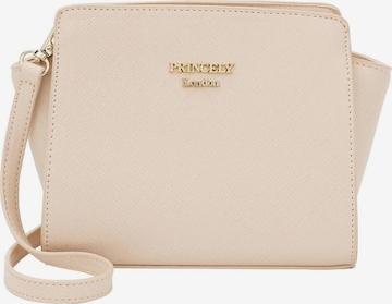 Sac bandoulière 'Katy' Princely London en beige : devant