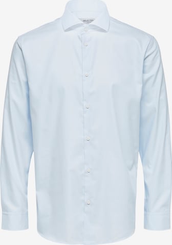 SELECTED HOMME - Ajuste estrecho Camisa de negocios 'Ethan' en azul: frente