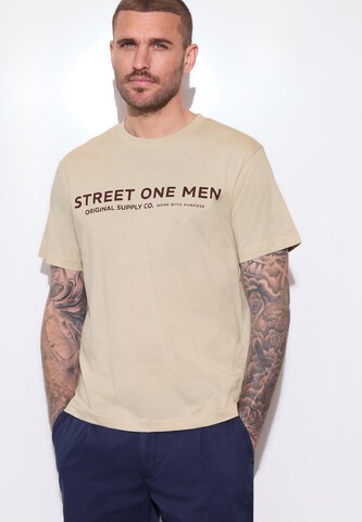 Street One MEN Shirt in Beige: front