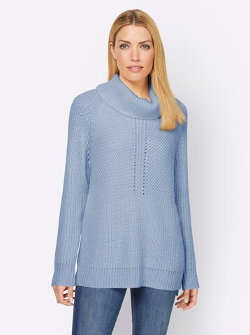 Pullover di heine in blu: frontale