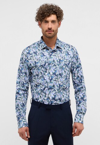 ETERNA Slim fit Zakelijk overhemd in Groen: voorkant
