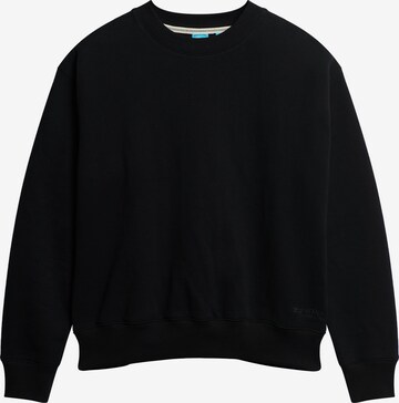 Superdry Sweatshirt 'ESSENTIAL' in Black: front