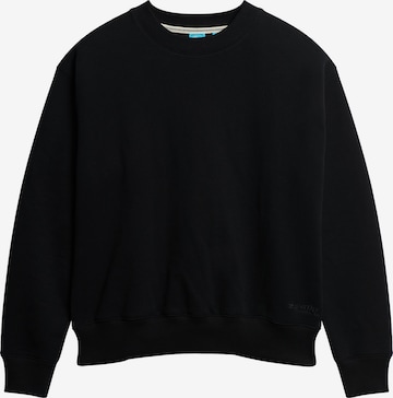 Superdry Sweatshirt 'ESSENTIAL' in Black: front