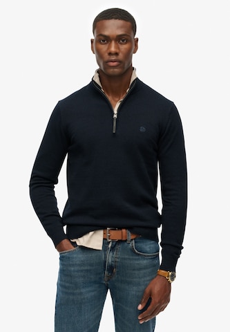Pull-over 'Essentials' Superdry en bleu : devant